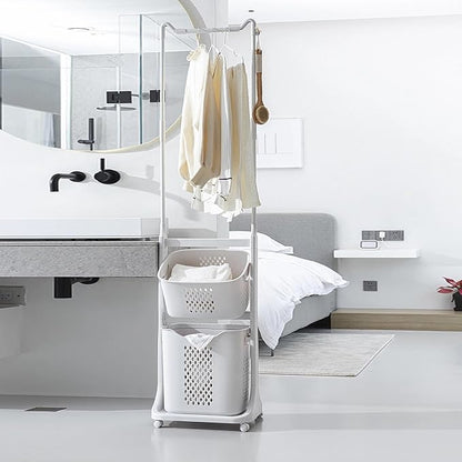 2-Tier Laundry Hamper Sorter - Image 6