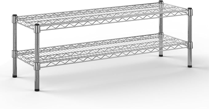 14" Deep x 42" Wide x 14" Height Wire Shelving Kit | 2-Tier | NSF Commercial by Regal+Altair