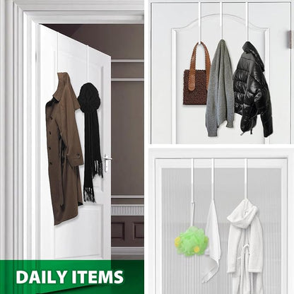 14" Over The Door Hooks, 4 Pack Widen Wreath Hangers Fit The 1-3/4" & 1-3/8" - Image 7