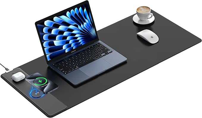 TopMade Mouse Pad with 15W Fast Wireless Charging, 35.43"x15.75" XXXL Large by TopmadeProduct-Ordernow