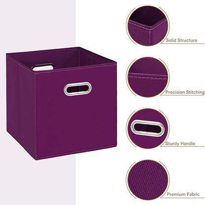 Fabric Cloth Storage Bins, Fabric Cube Bins Organizer - Image 7