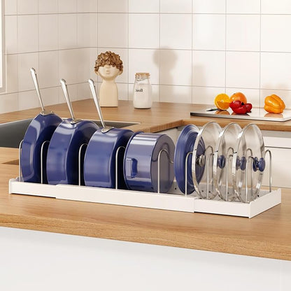 Expandable Food Storage Container Lid Organizers by COMFORTYOURHOME
