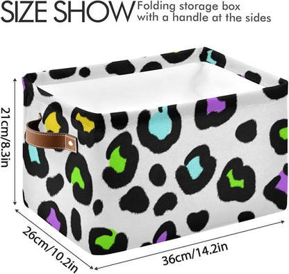 ZAZYXTJ Leopard PrintStorage Basket - Image 3