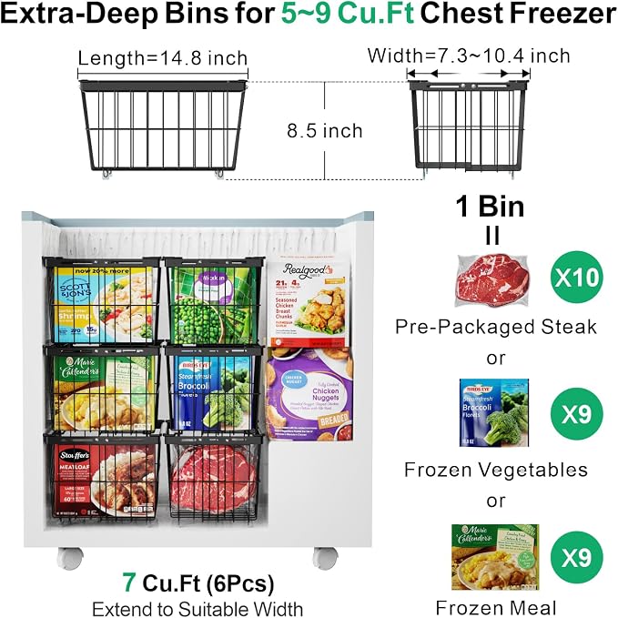 iSPECLE Freezer Organizer Bins - Image 2