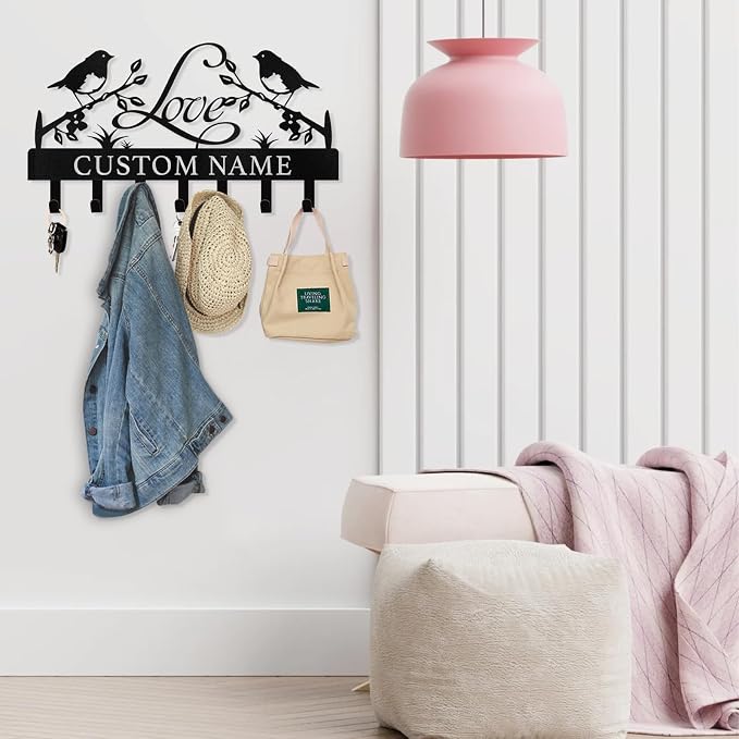 Personalized Key Holder Wall Mount - Image 2