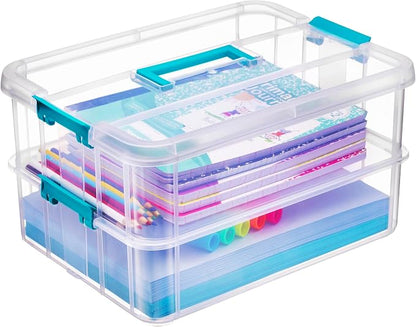 Tribello Craft Box & Art Supply Storage Organizer – Stackable Art Organizer and by Tribello