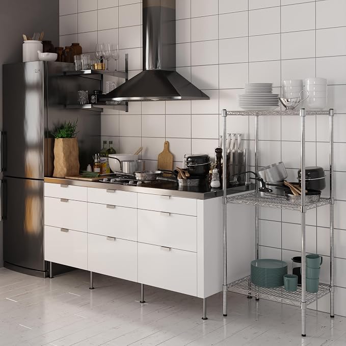 18" Deep x 24" Wide x 54" Height Wire Shelving Kit | 3-Tier | NSF Commercial - Image 5