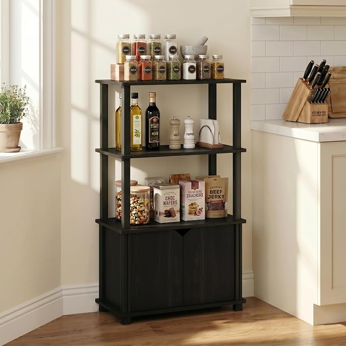 Furinno GO GREEN Storage Shelves, 4-Tier Book Shelf, Display Shelf - Image 2