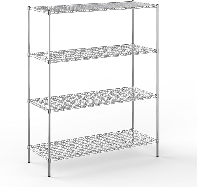 24" Deep x 60" Wide x 74" Height Wire Shelving Kit | 4-Tier | NSF Commercial by Regal+Altair