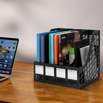 Comix Magazine File Holder Rack/Vertical Desktop File Organizer - Image 5