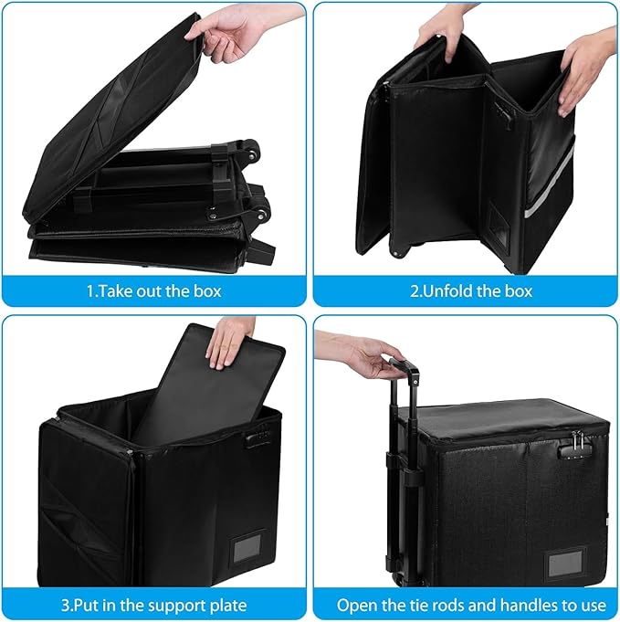 Fireproof Rolling File Box - Image 3
