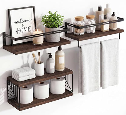 Fixwal Wall Mounted Bathroom Shelves Over Toilet | Wall Shelf by Fixwal