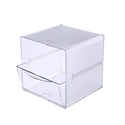Deflecto Stackable Cube Organizer, Desk and Craft Organizer, 1 Drawer, by Deflecto
