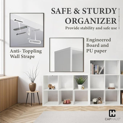 CAPHAUS Sturdy Room 13-Inch Cube Storage Organizer Shelf, - Image 4