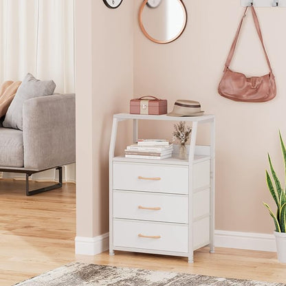 Furnulem White Night Stand - Image 2