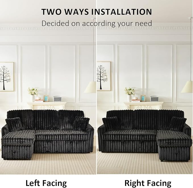 KCGKCG Sleeper Sofa Bed, 81” Pull Out Couch Bed - Image 7