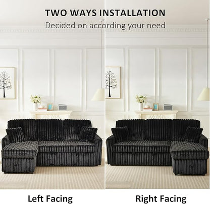 KCGKCG Sleeper Sofa Bed, 81” Pull Out Couch Bed - Image 7