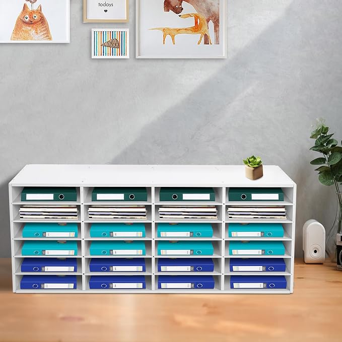 Mail Sorter Organizer, 24 Compartments Mailbox - Image 2