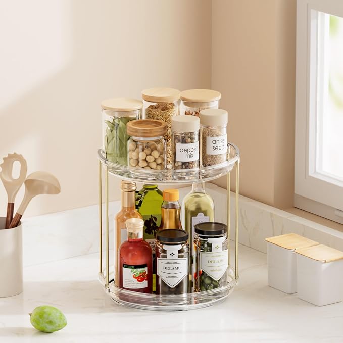 Delamu Rotating Makeup Organizer - Image 8
