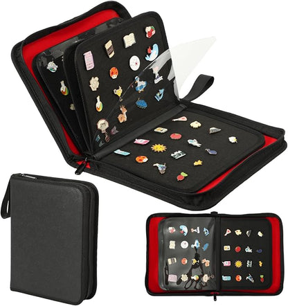 Enamel Pin Display Book, 6-Page Pin Trading Book, Portable Pin Bag and Pin Board by Oeun+fan