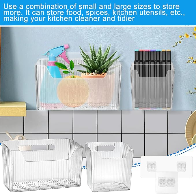 8 Pcs Storage Organizer Bins - Image 6
