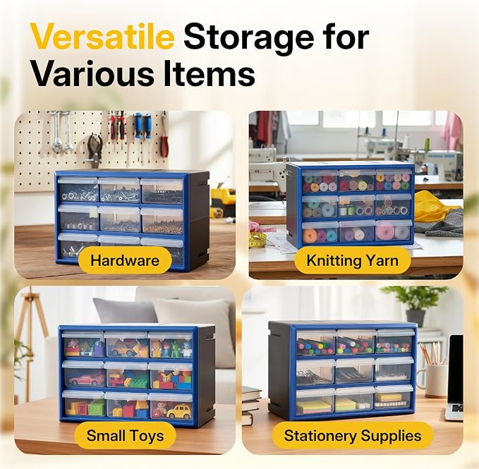NORTHSKY 9-Drawer Plastic Drawer Storage Cabinet - Image 4