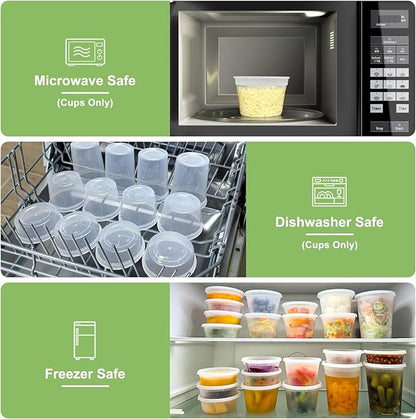 40 Sets Deli Containers with Lids 32 oz, Leak-Proof & BPA Free Airtight Takeout - Image 5