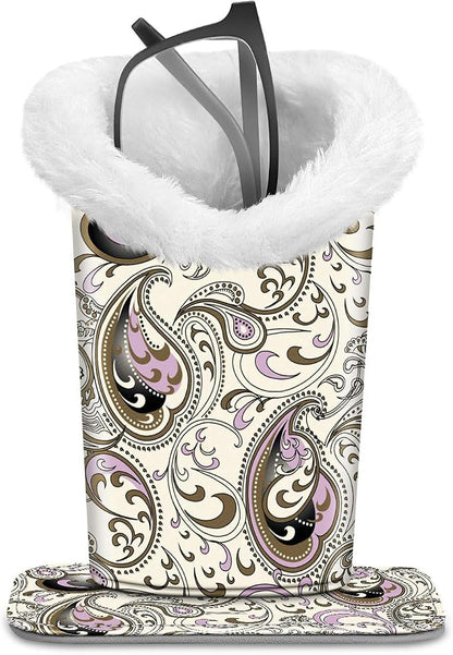 Fintie Plush Lined Eyeglasses Holder, Glasses Stand Case, Anti-scratch Glasses by Fintie