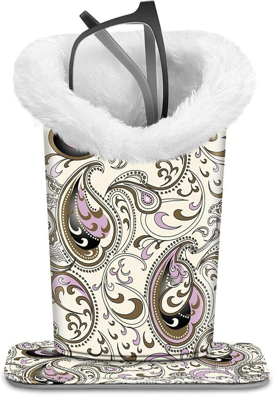 Fintie Plush Lined Eyeglasses Holder, Glasses Stand Case, Anti-scratch Glasses by Fintie