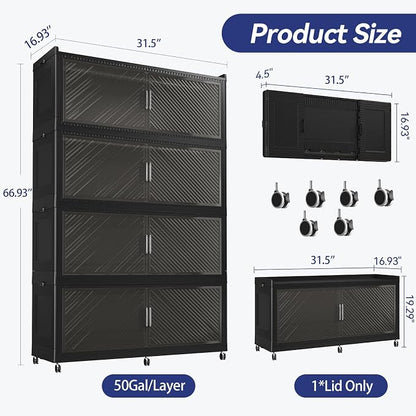 200 Gallon Extra Large Collapsible Storage Bin - Image 2