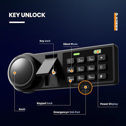 XDeer Biometric Safe Box, Quick-Access Security Safe Box - Image 4