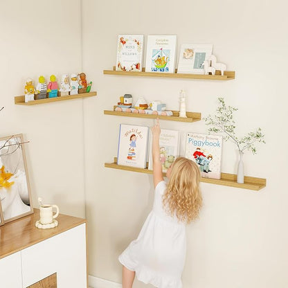 Fun Memories Picture Ledge Shelf, Floating Shelves Set of 4, 40 Inch Picture - Image 6