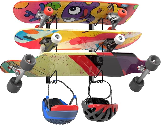 UNIREDPOWER Skateboard Storage Rack, Wall Mounted Organizer Shelf, Wall Display by UNITEDTOOLSUNITEDPOWER