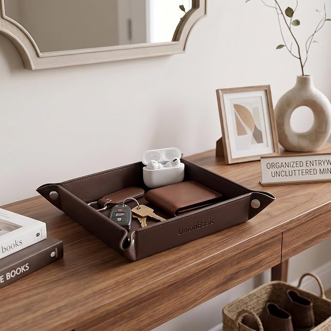 UnionBasic Small Jewelry Tray for Rings Watches Earrings, Entryway Catchall - Image 5