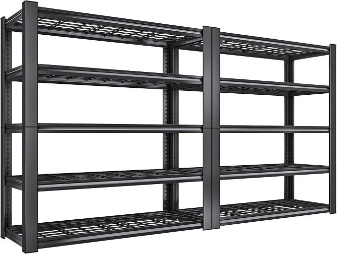 REIBII 3010LBS Storage Shelves 72" H Garage Shelving Heavy Duty Metal Shelving by REIBII