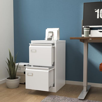 2-Drawer File Cabinet, 16.3" Deep Vertical Filing Cabinet - Image 7
