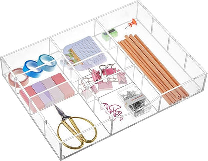 Acrylic Drawer Organizer Clear Desk Drawer Organizer Trays by Briwooody
