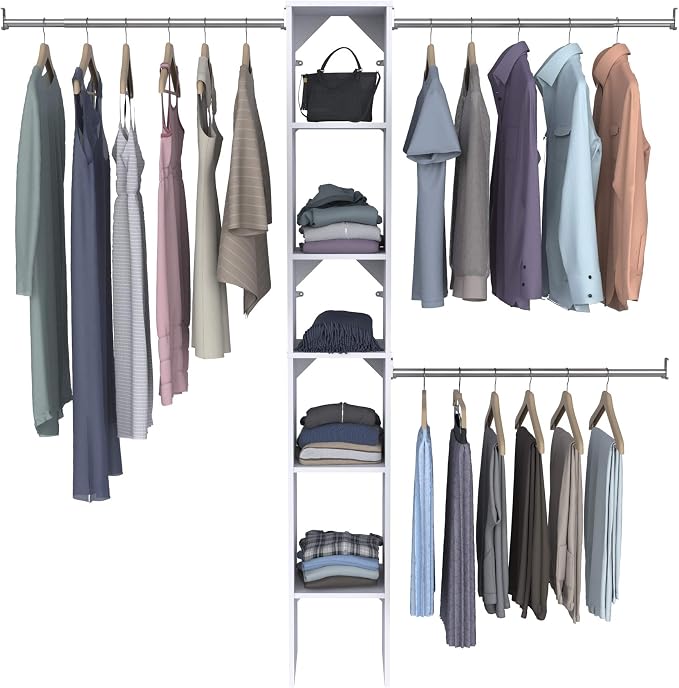 ClosetMaid 4867 SuiteSymphony 12-Inch Starter Tower Kit, Pure White - Image 3