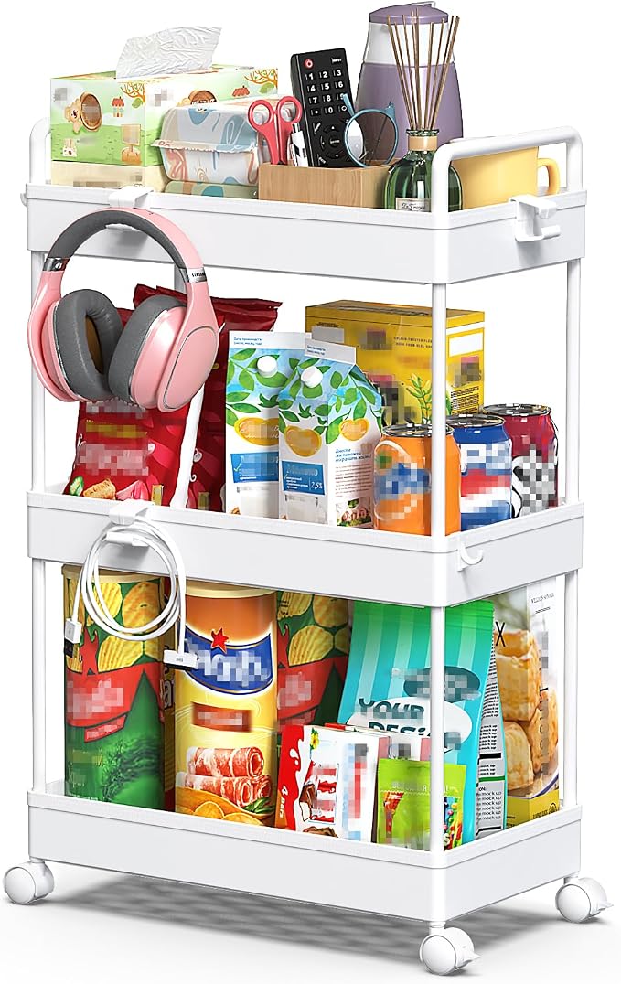 SOLEJAZZ 3 Tier Rolling Storage Cart - Image 8