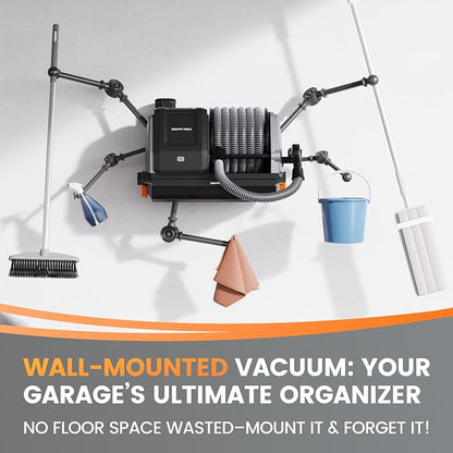 Giraffe Tools Grandstorm Retractable Vacuum Cleaner Wall-Mounted, Shop Wet Dry - Image 5