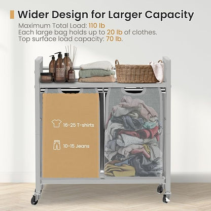 Laundry Hamper, Laundry Basket, Laundry Sorter - Image 3