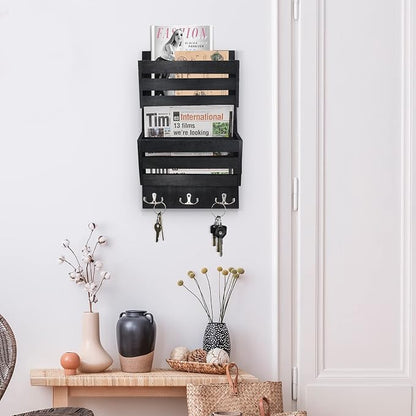 Unistyle Rustic Mail Organizer Wall Mount - Image 3