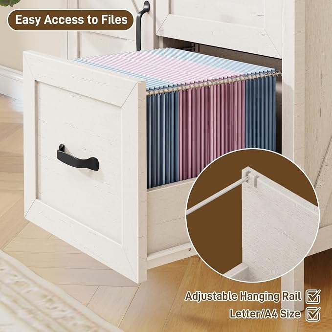 2 Drawers Farmhouse File Cabinet - Image 5