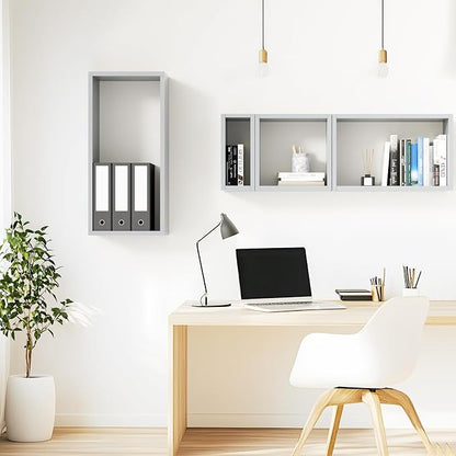 Wall Mount Shelf Set of 4, Floating Cube Shelves - Image 6