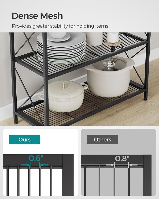 SONGMICS 5-Tier Metal Storage Rack, Shelving Unit - Image 7