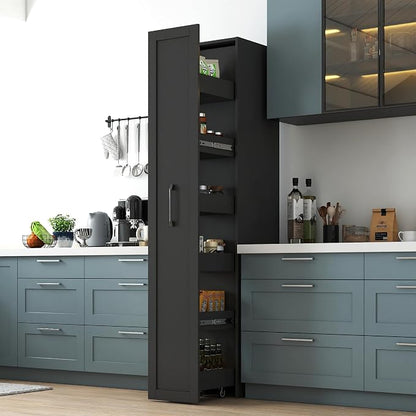 Slim Rolling Storage Cart, 6-Tier Pull-Out Spice Rack by Unknown