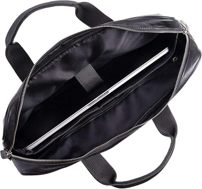 Leather briefcase 18 Inch Laptop Messenger Bags - Image 3