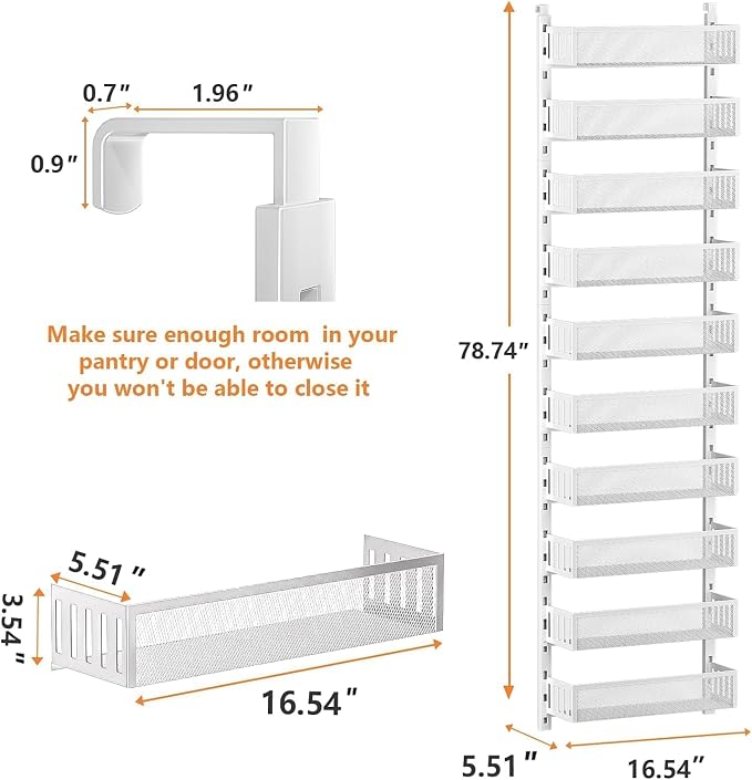 10-tier Over The Door Pantry Organizer - Image 2
