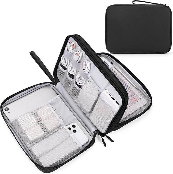 FYY Electronic Organizer, Extra Large Travel Cable Organizer Bag Pouch Portable by FYY