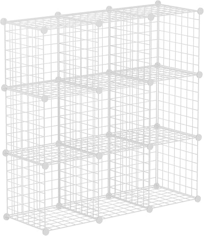 HUBSON Wire Cube Storage Organizer, Book/Toy/Craft/Potted Plants and petCloset by HUBSON